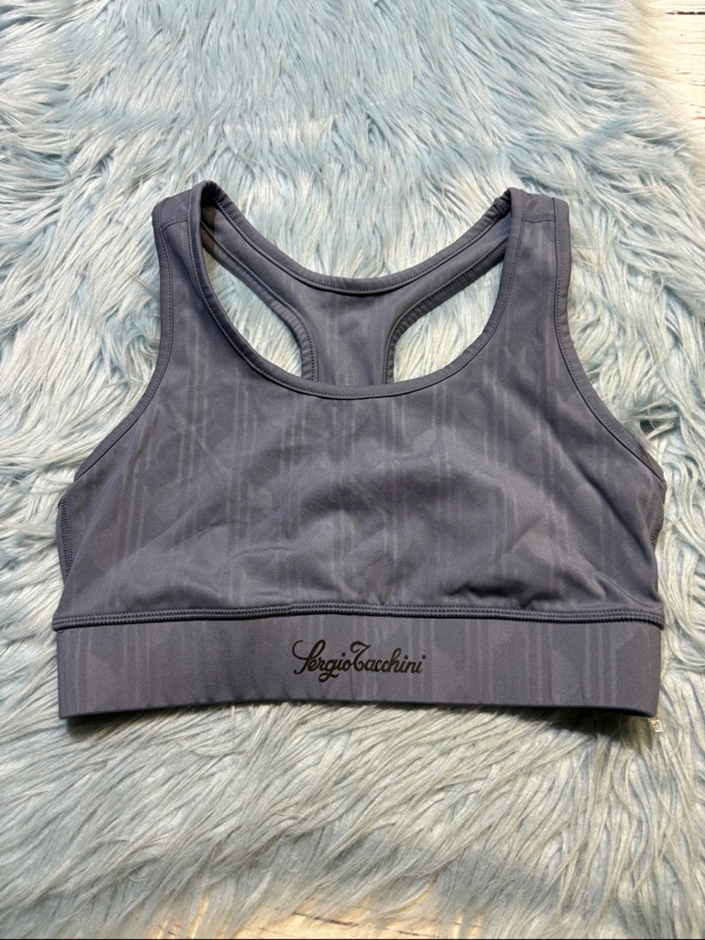 Sergio Tacchini Slate Racerback Sports Bra sz M